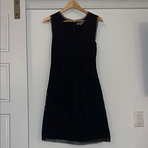 Elegant Black Lace Mini Dress